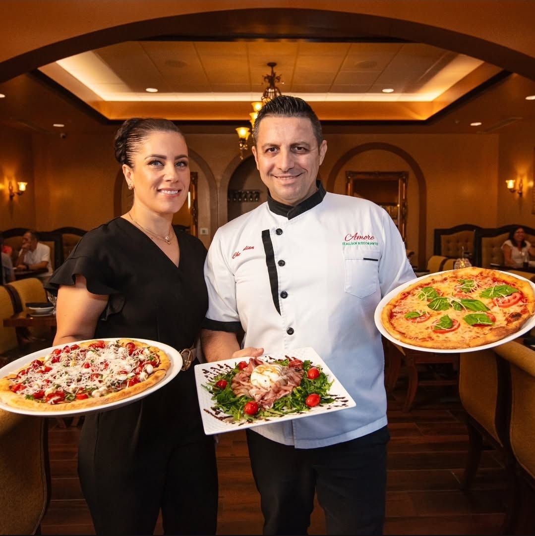 Julian and Alfa Serjani, owners of Amore Italian Ristorante